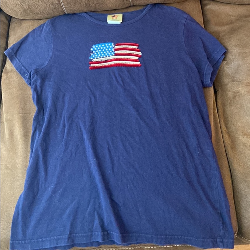 Soft navy blue kids tee